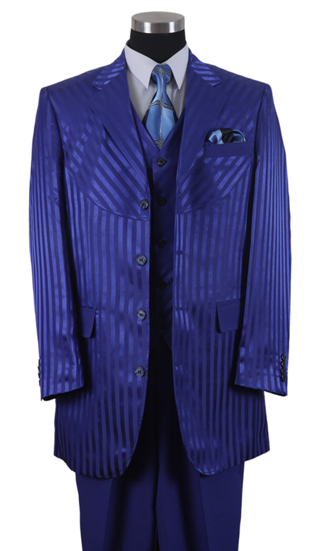 Milano Moda 2915V-ROY Mens Suit