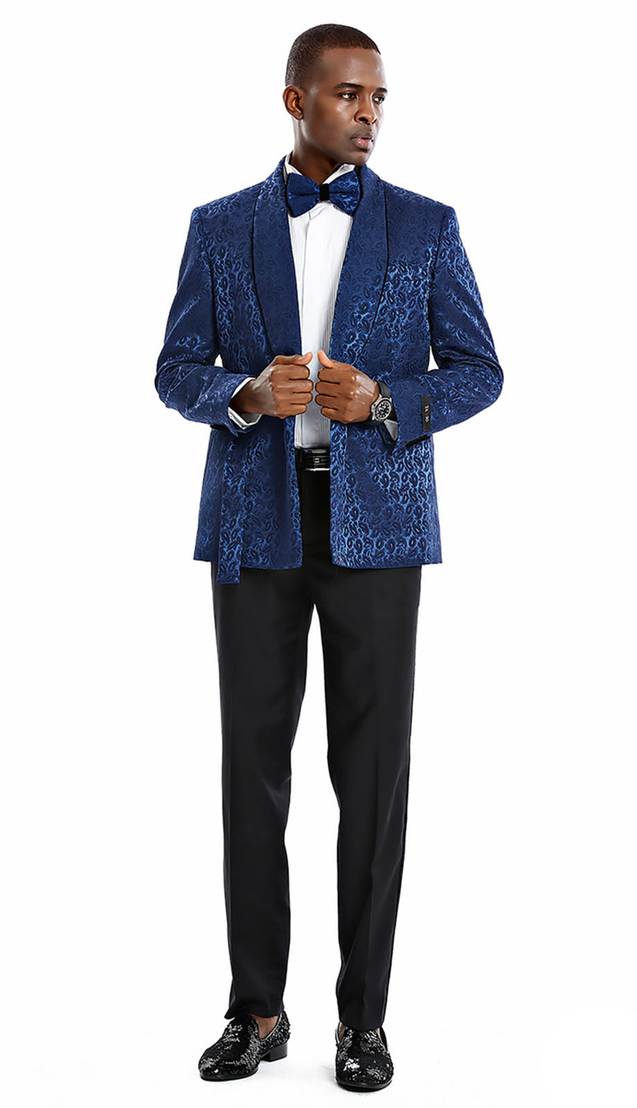Tazzio M372SK-BLU Mens Suit