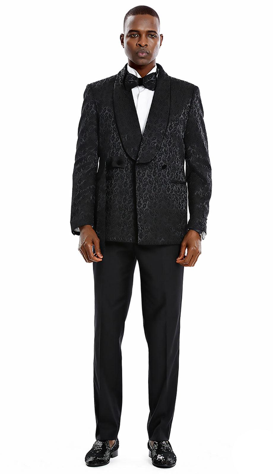 Tazzio M372SK-BLK Mens Suit
