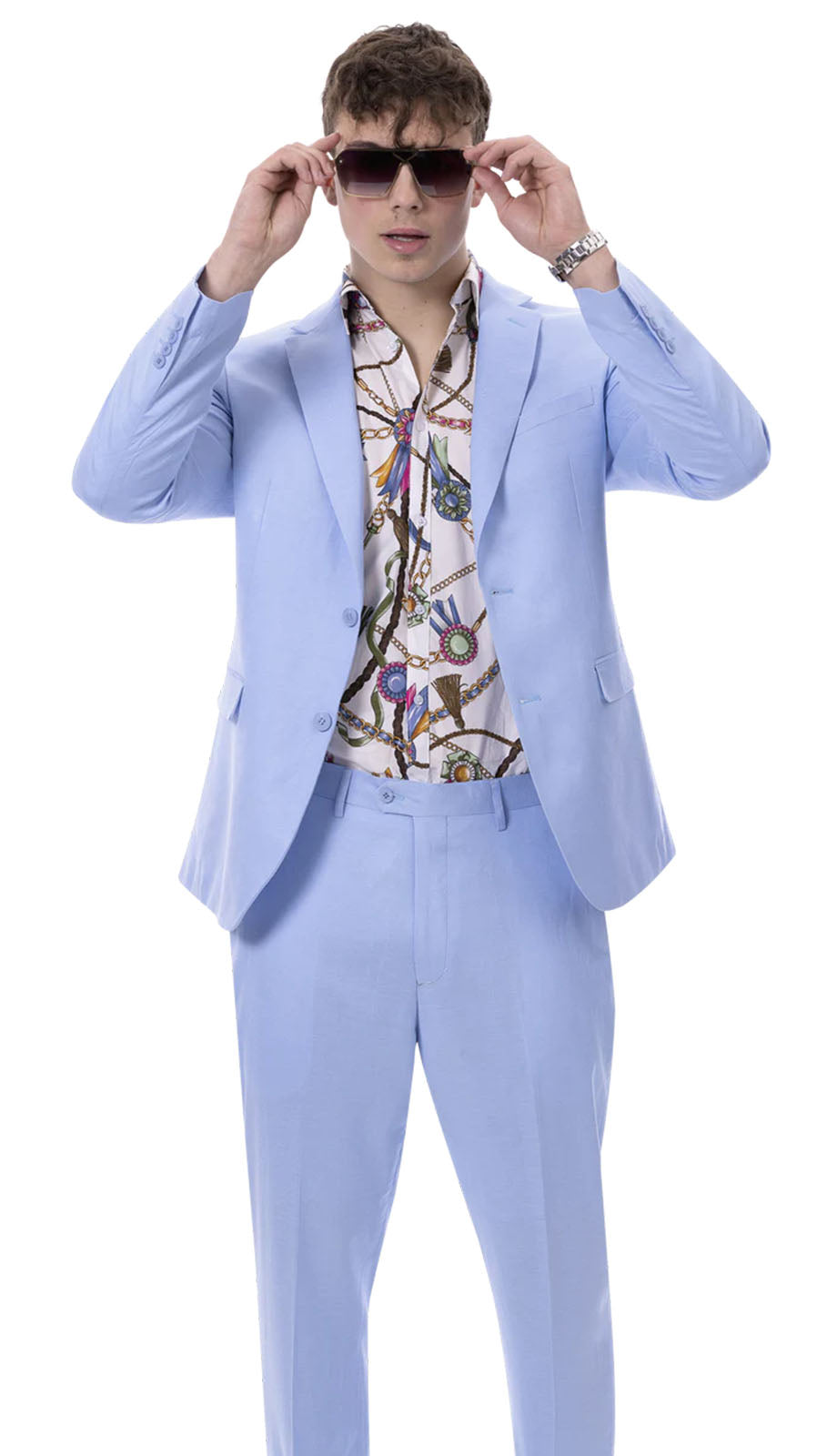 EJ Samuel M2792-BLU Mens Suit