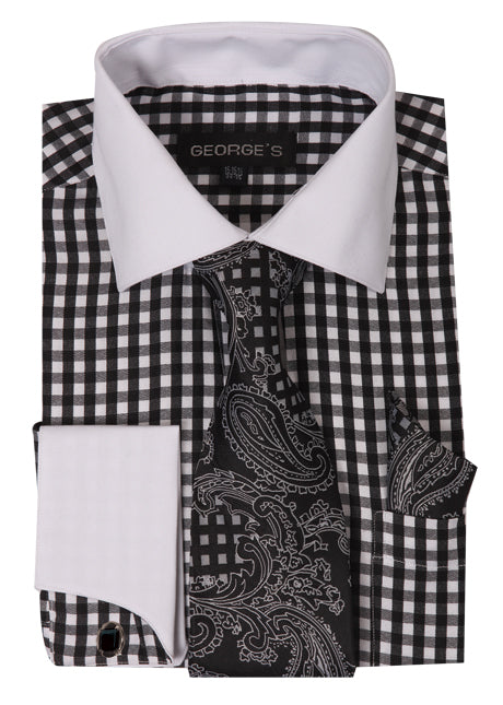 Fortino Landi AH615-BLK  Mens Shirt