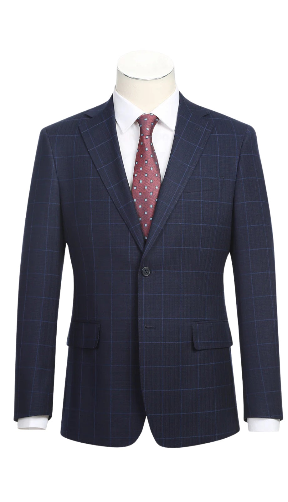 Renoir Men's Suit 12-55-410EL-MB ( Check Suit )