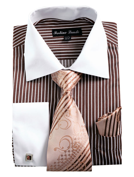 Fortino Landi FL631-BR  Mens Shirt