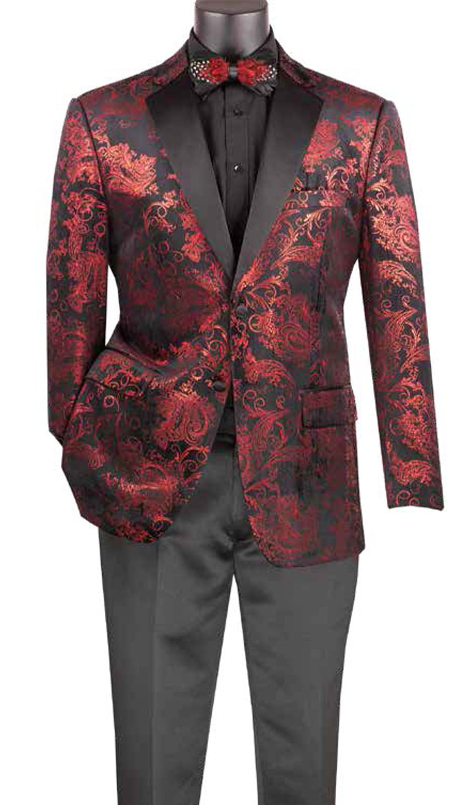 Vinci BM-02-RED Mens Sport Coat