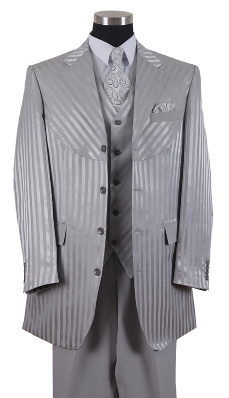 Milano Moda 2915V-GR Mens Suit