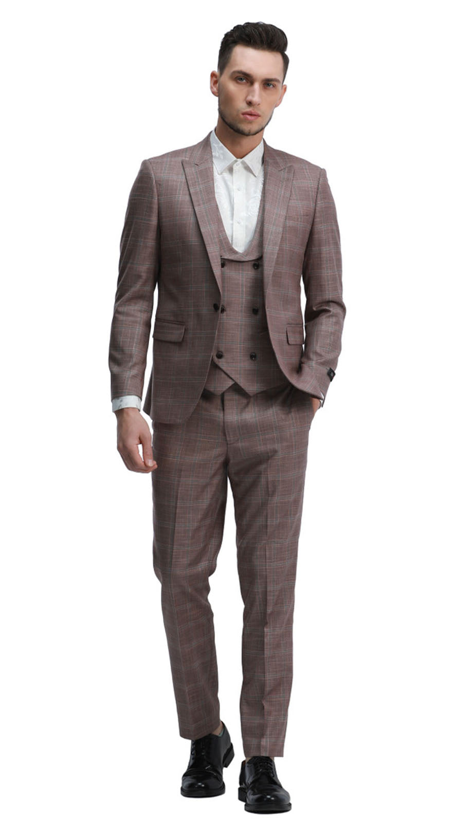 Tazzio M328SK-ROSE Mens Suit
