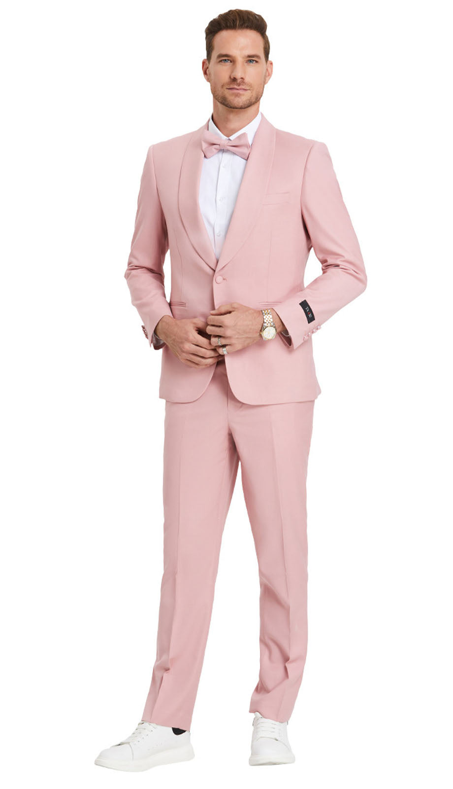Tazzio M392SK-ROS Mens Suit
