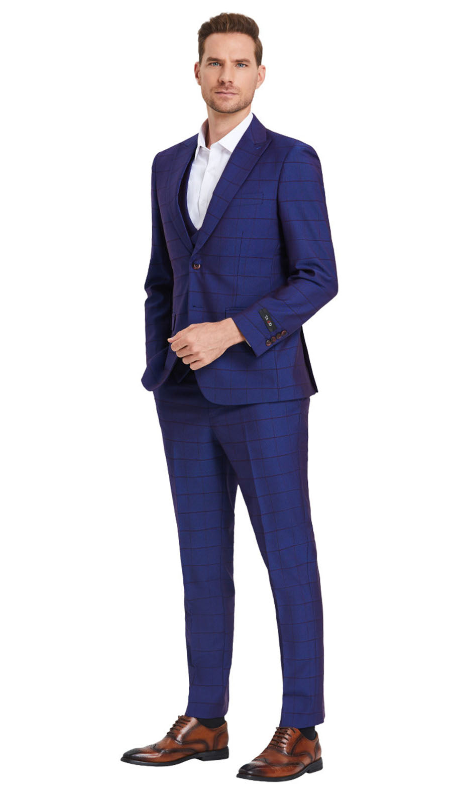 Tazzio M393SK-BLU Mens Suit