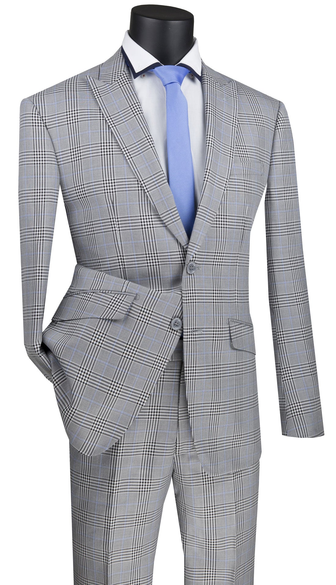 Vinci S2RW-1-GR Mens Suit