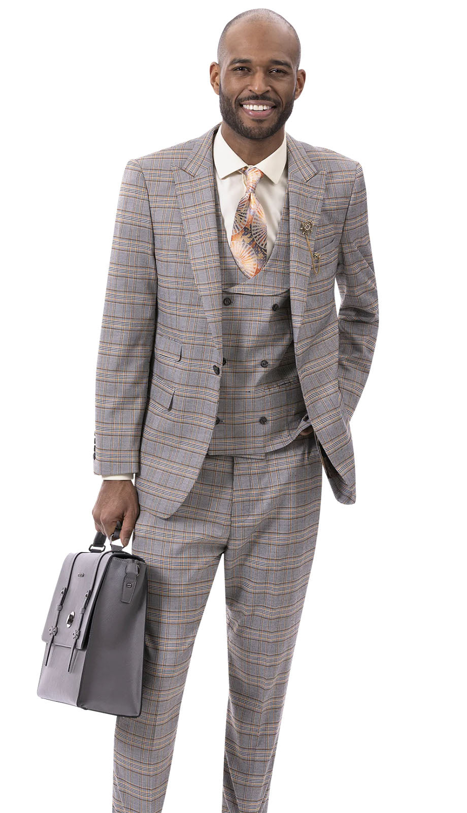EJ Samuel M2793-GRY  Mens Suit