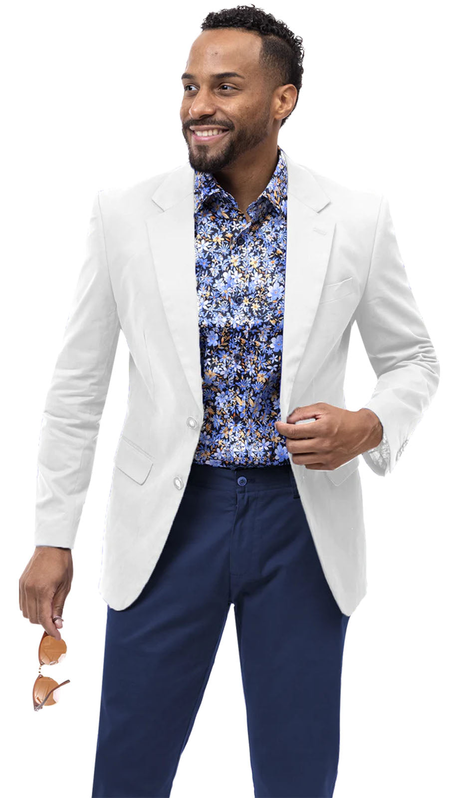 EJ Samuel CHJ01-WHT Chino Mens Blazer