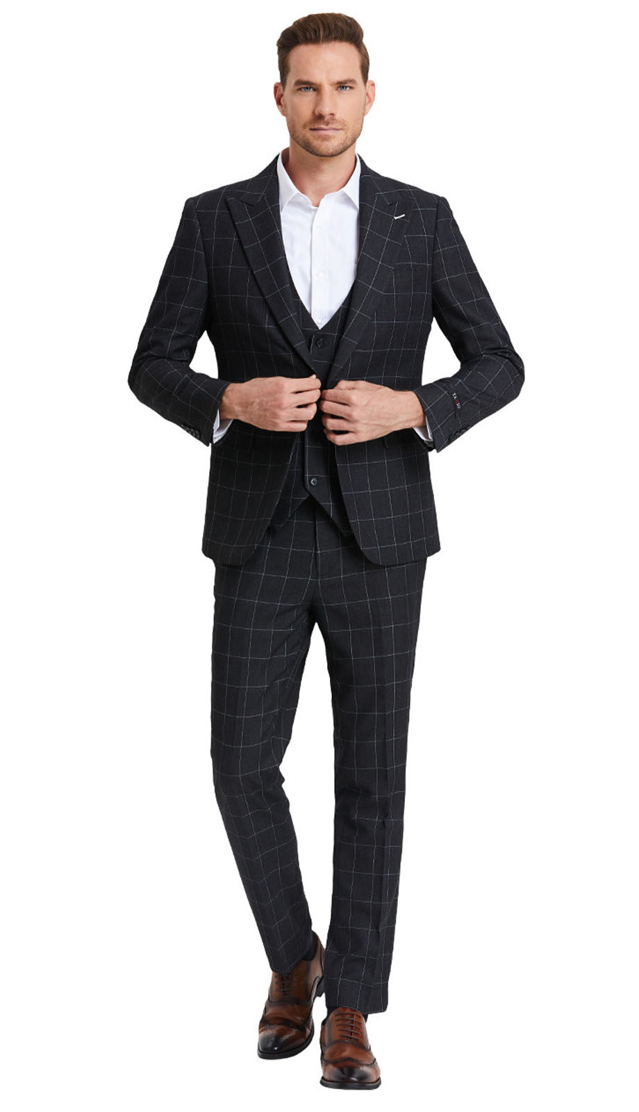 Tazzio M394SK-GRY Mens Suit