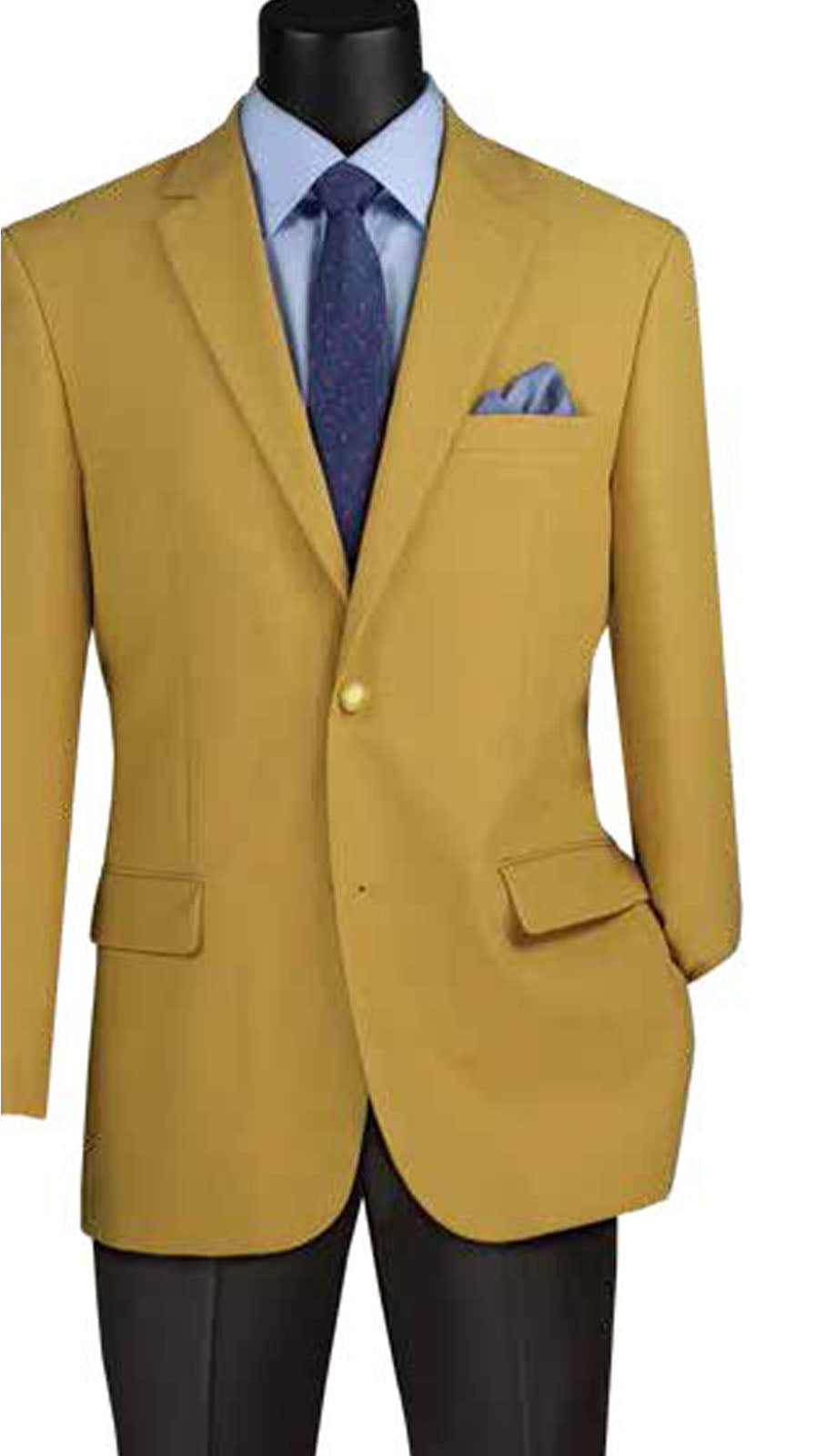 Vinci Z-2PP-GLD Mens Blazer