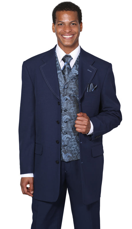 Milano Moda 6903V-NA Mens Suit