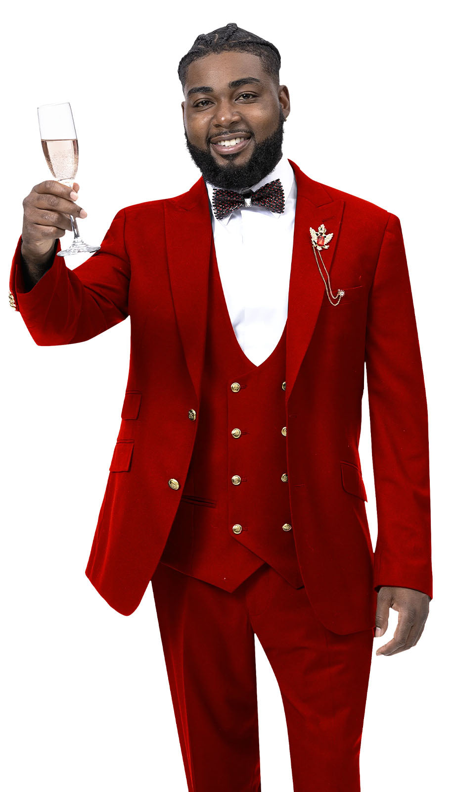 EJ Samuel M2771-RED Mens Suit