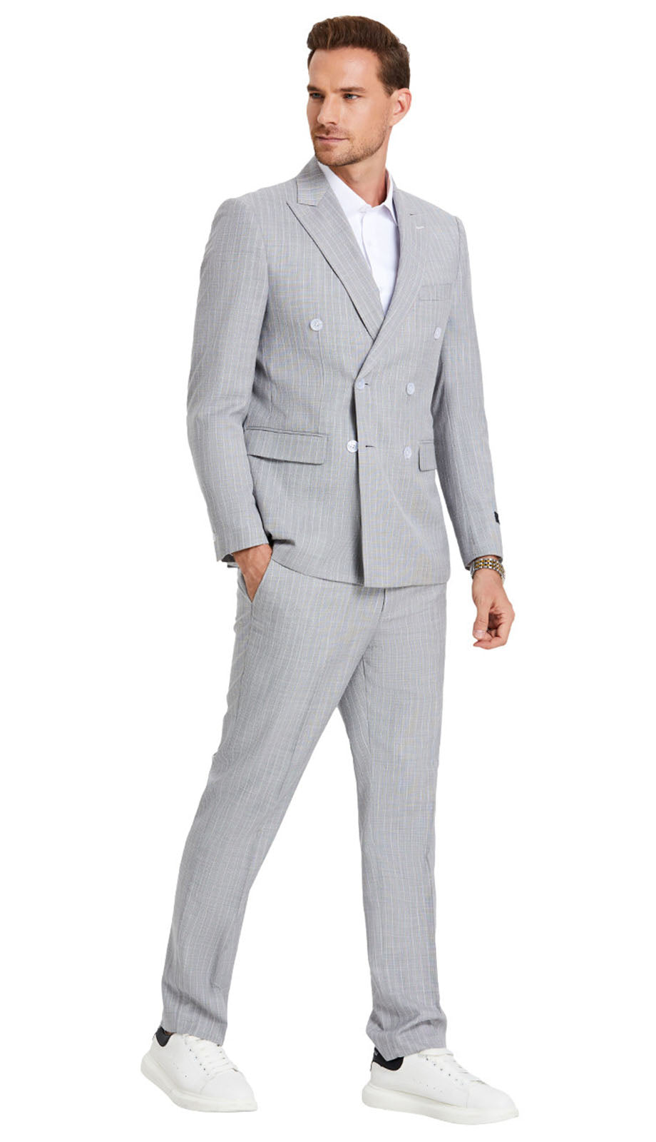 Tazzio M396SK-GRY Mens Suit