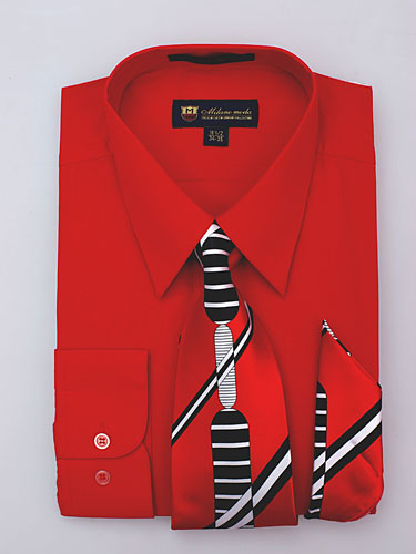 Fortino Landi SG-21Red-G  Mens Shirt