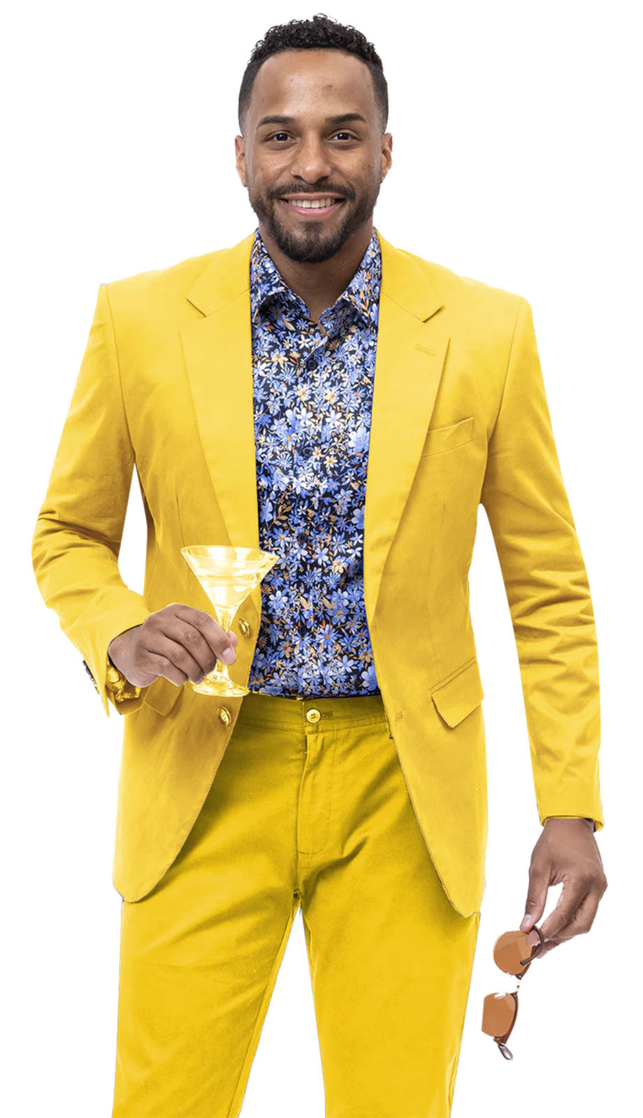 EJ Samuel CHJ01-YEL Chino Mens Blazer