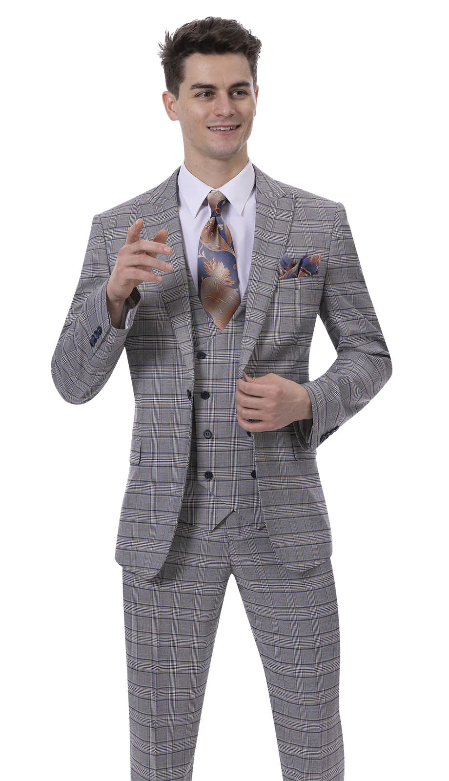 EJ Samuel M2794-GRY Mens Suit