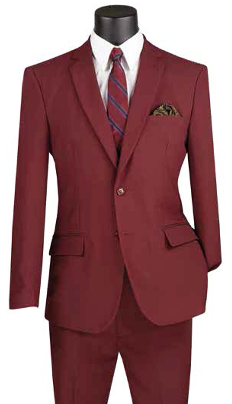 Vinci S-2PP-BUR Mens Suit