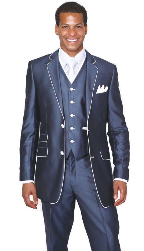 Milano Moda 5702V1-N Mens Suit