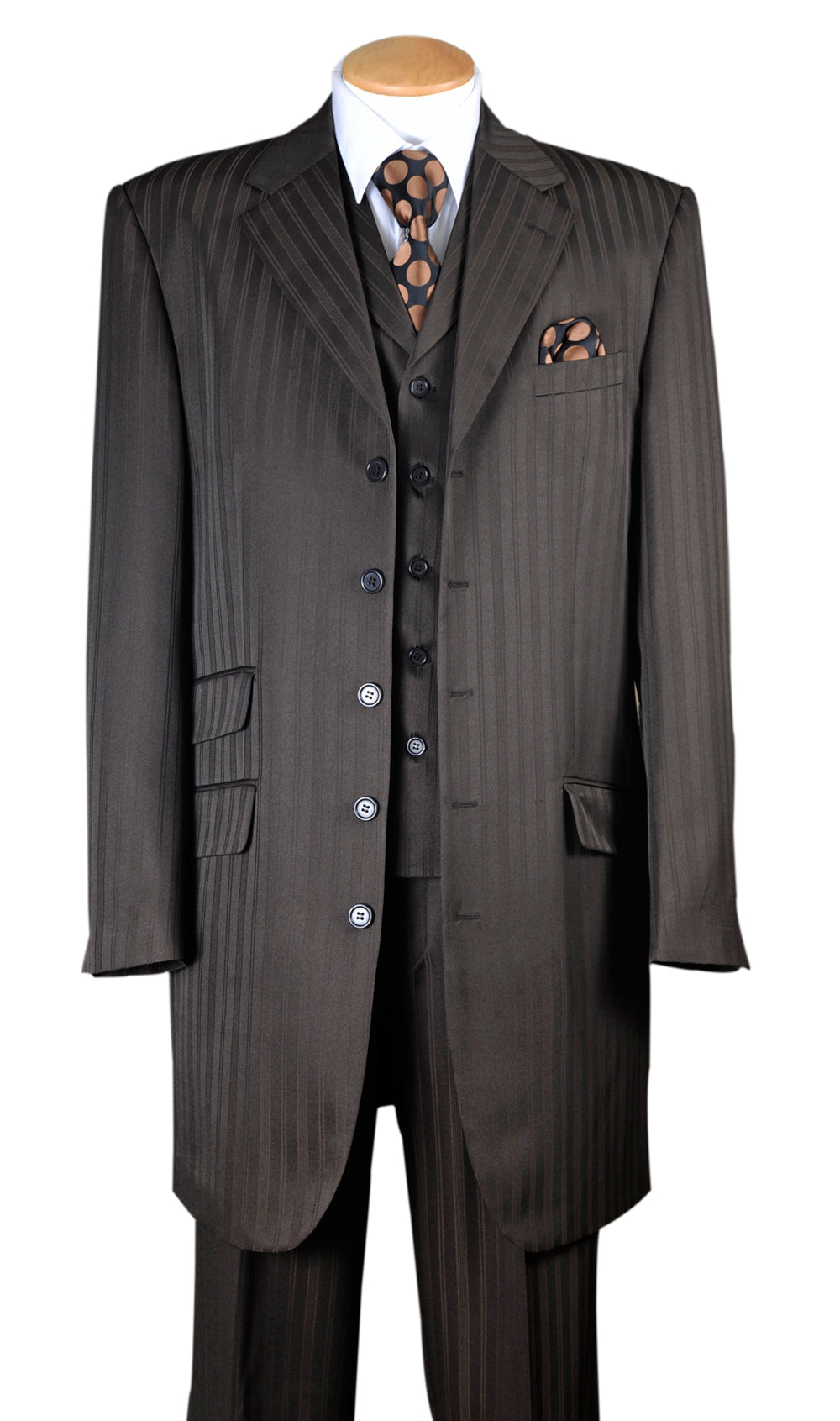 Milano Moda 29198-BR Mens Suit