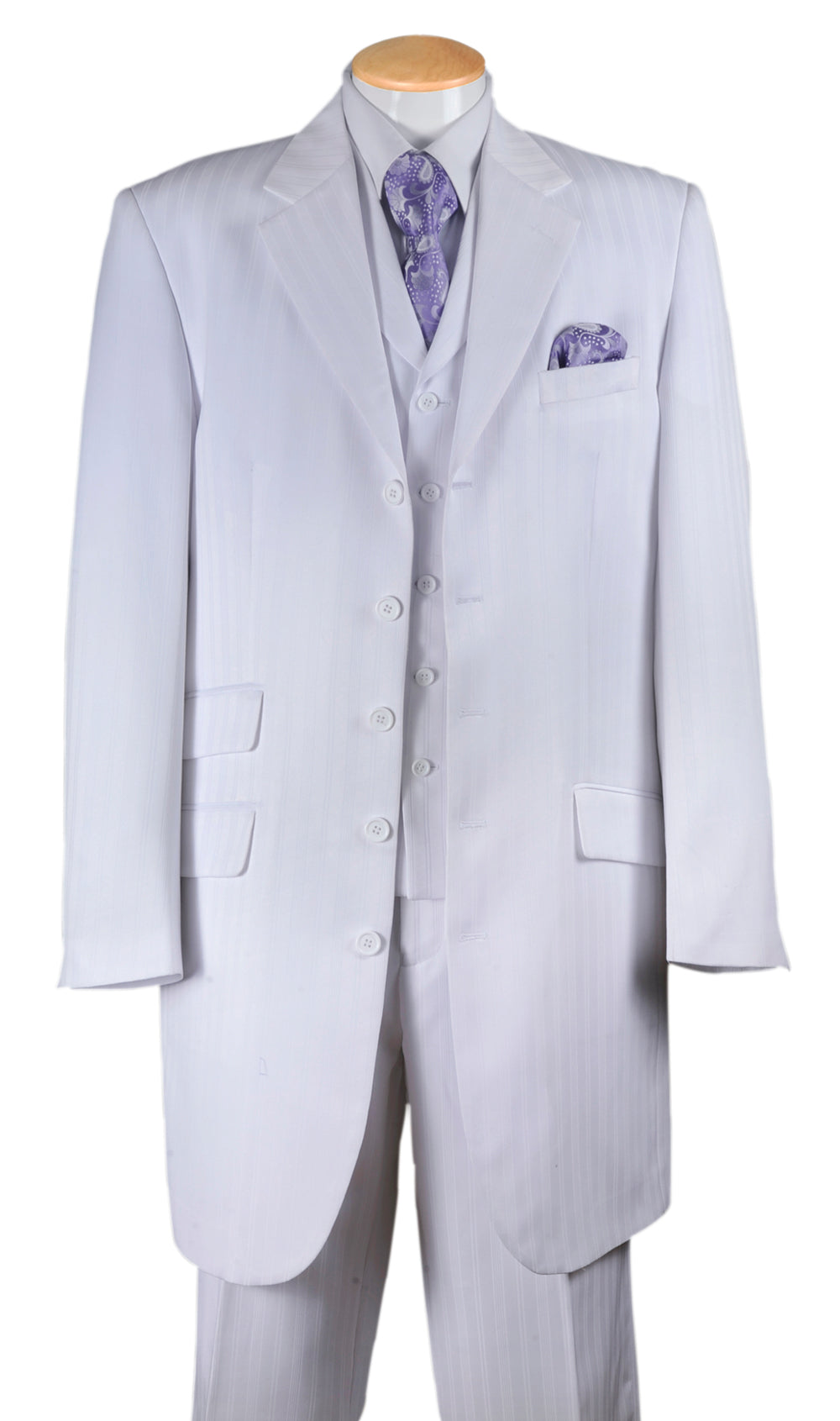 Milano Moda 29198-WHT Mens Suit