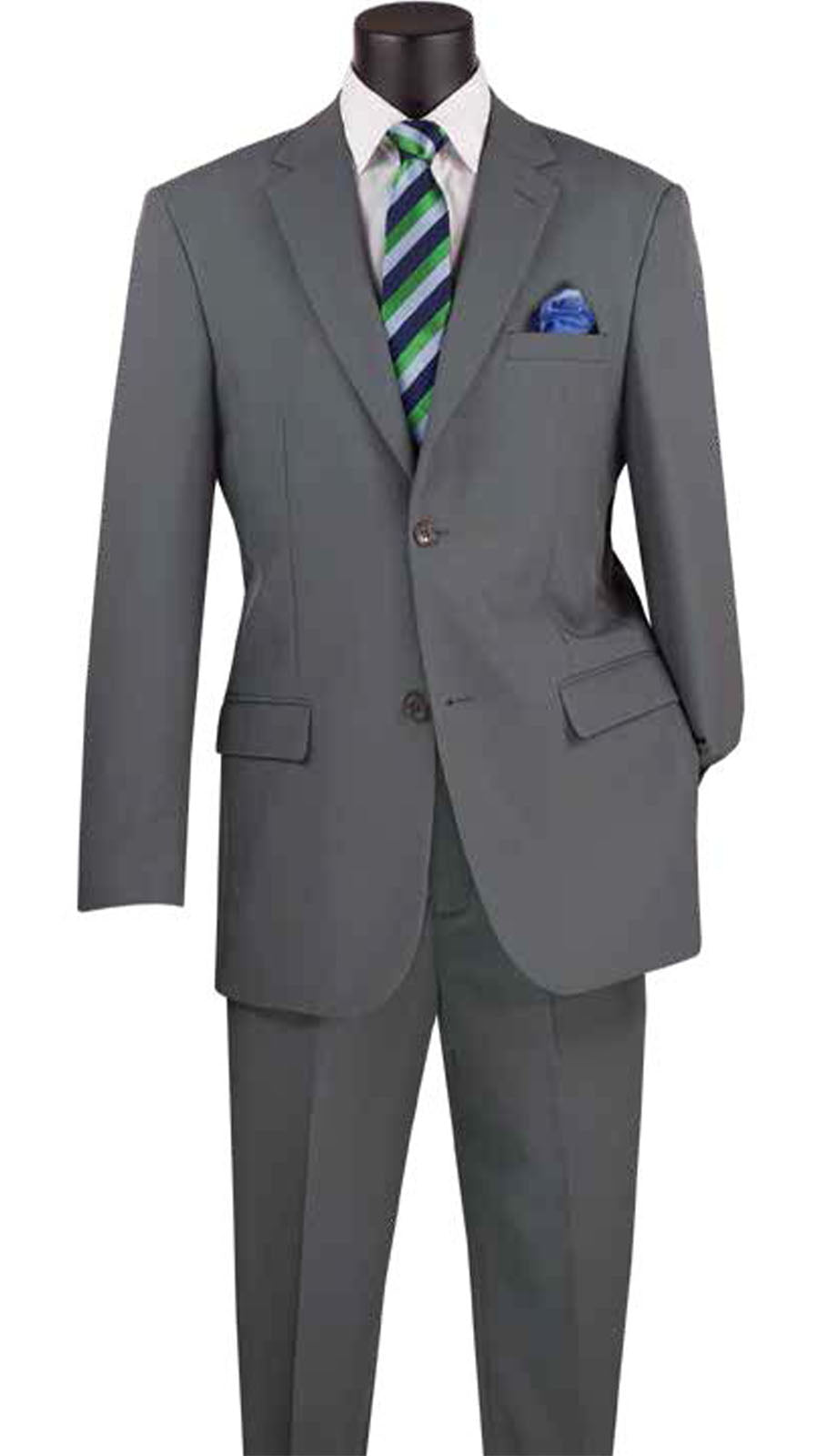 Vinci 2PP-GRY Mens Suit