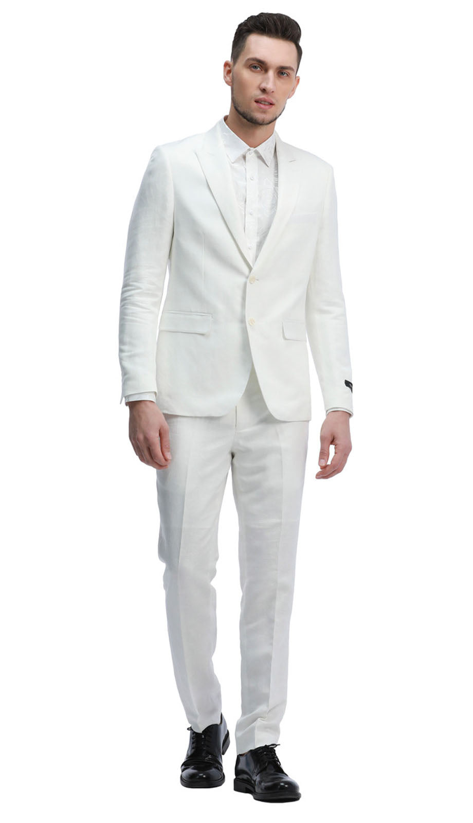 Tazzio M333SK-WHT Mens Suit