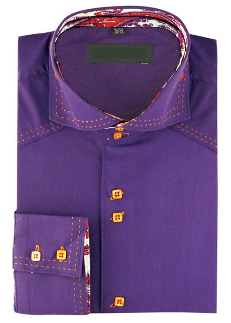 Fortino Landi AH603-PUR Mens Shirt