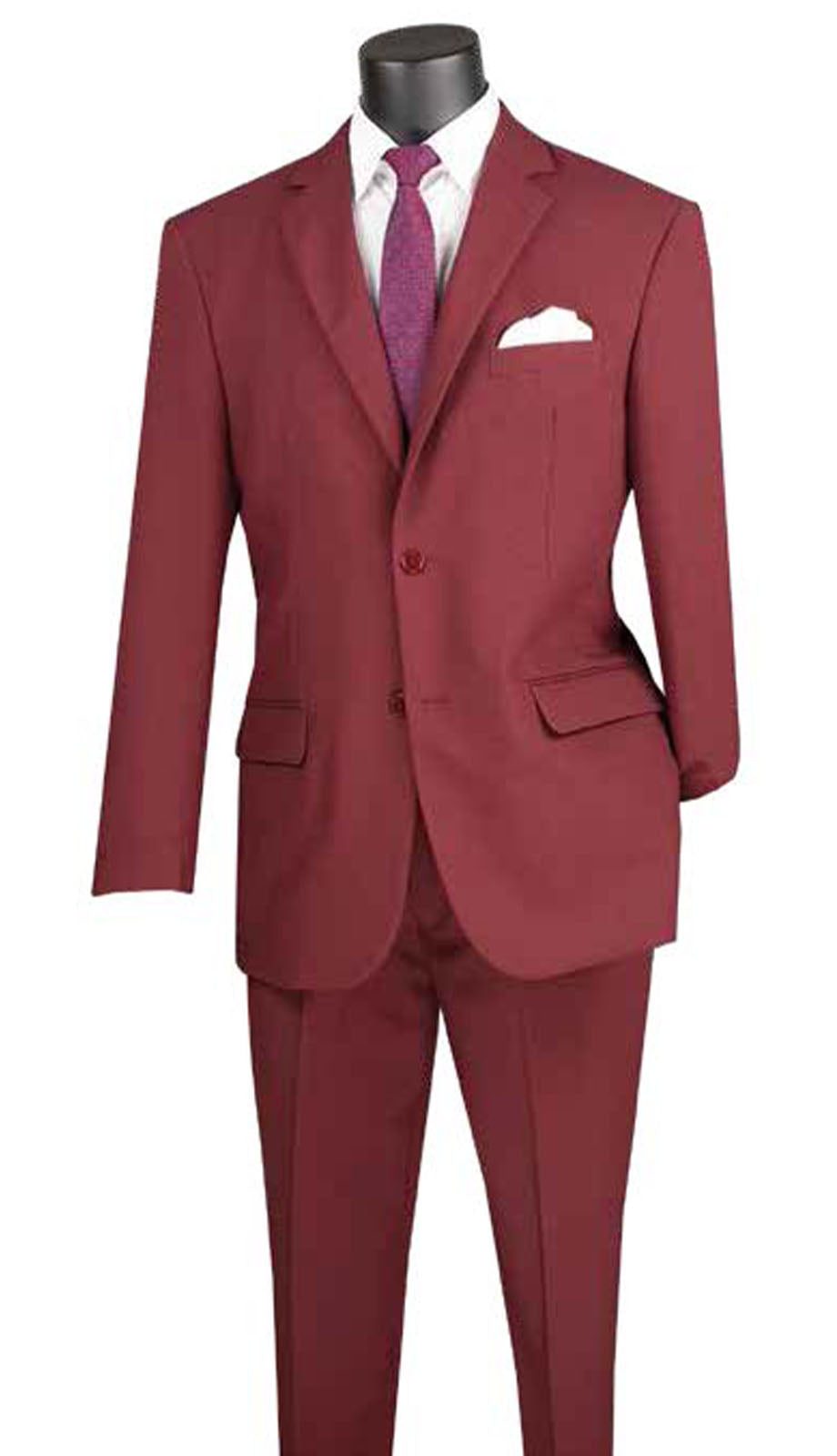 Vinci 2PP-BUR Mens Suit