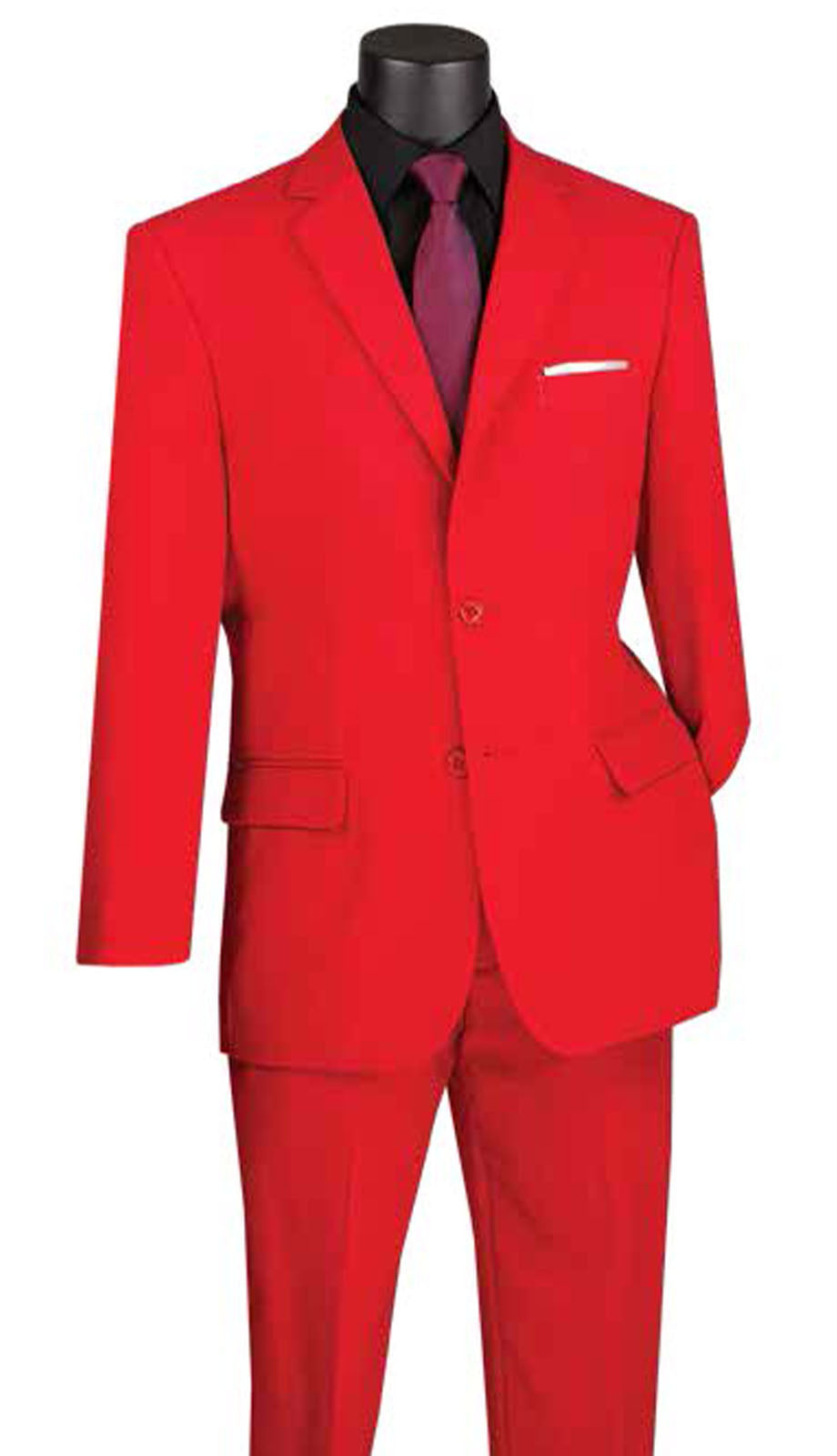 Vinci 2PP-RED Mens Suit