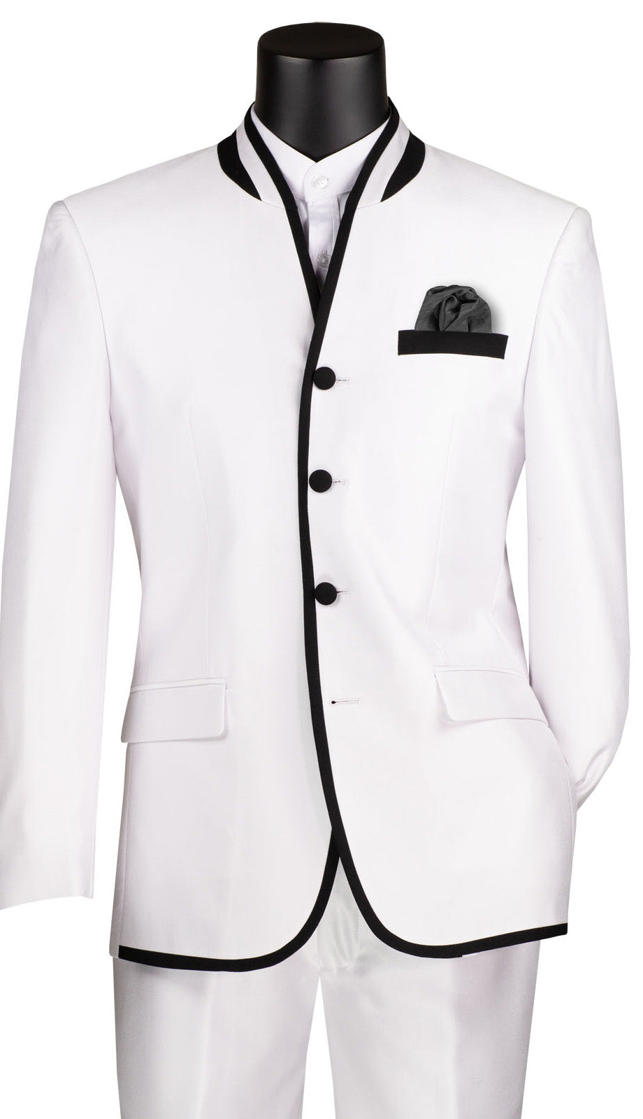 Vinci S4HT-1-WH Mens Suit