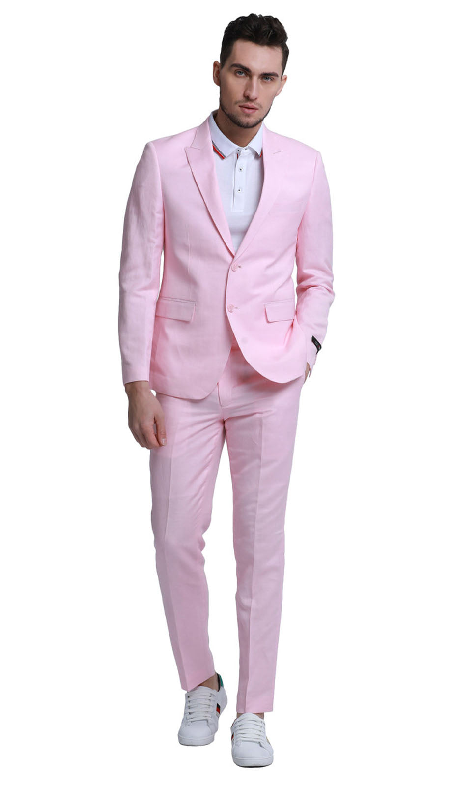 Tazzio M333SK-PNK Mens Suit