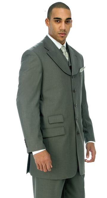 Milano Moda 2908V-B Mens Suit