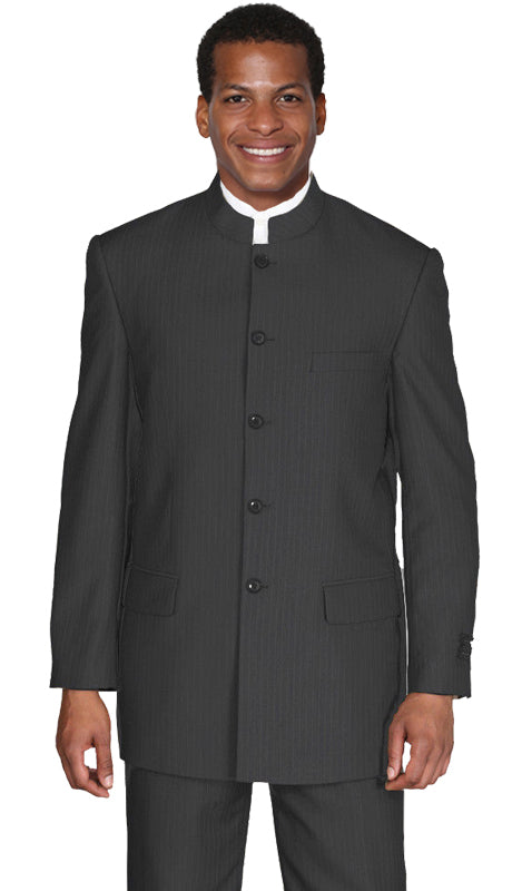 Milano Moda 925H-BLK Mens Suit