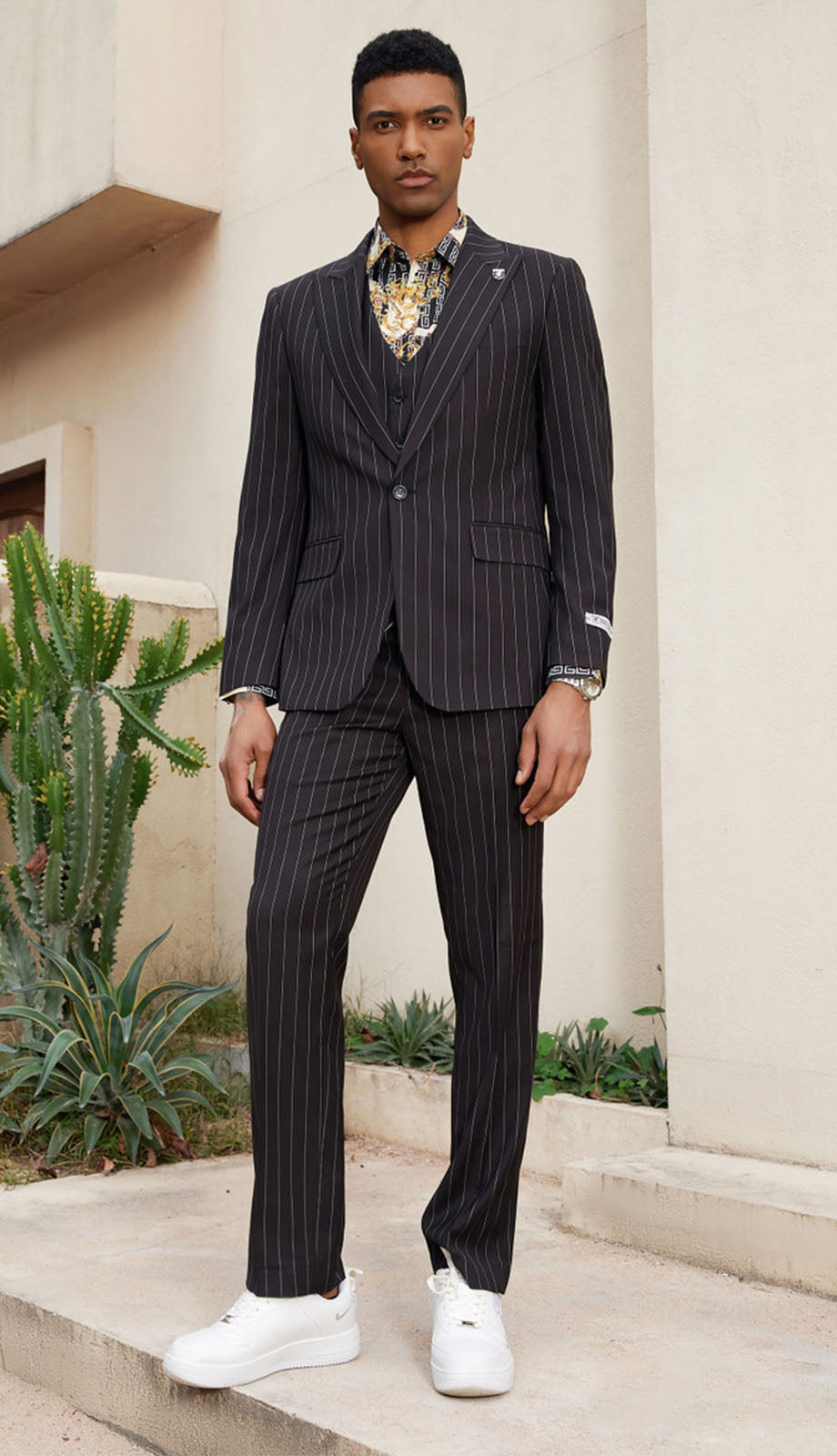 Stacy Adams SM147H1-BLK Mens Suit