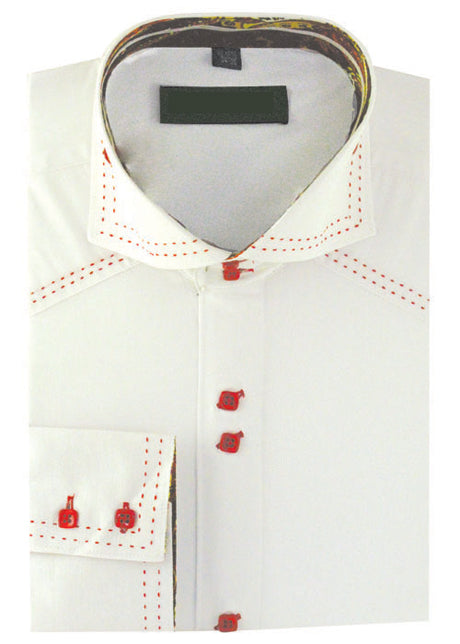 Fortino Landi AH603-WH Mens Shirt