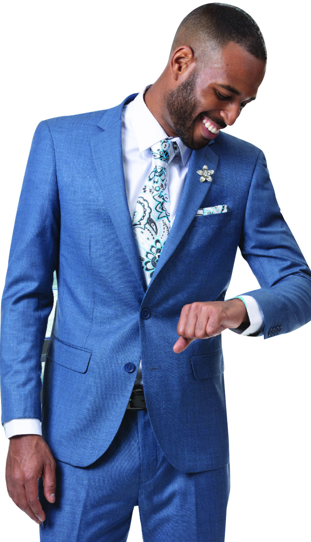 EJ Samuel M18013-BL Mens Suit
