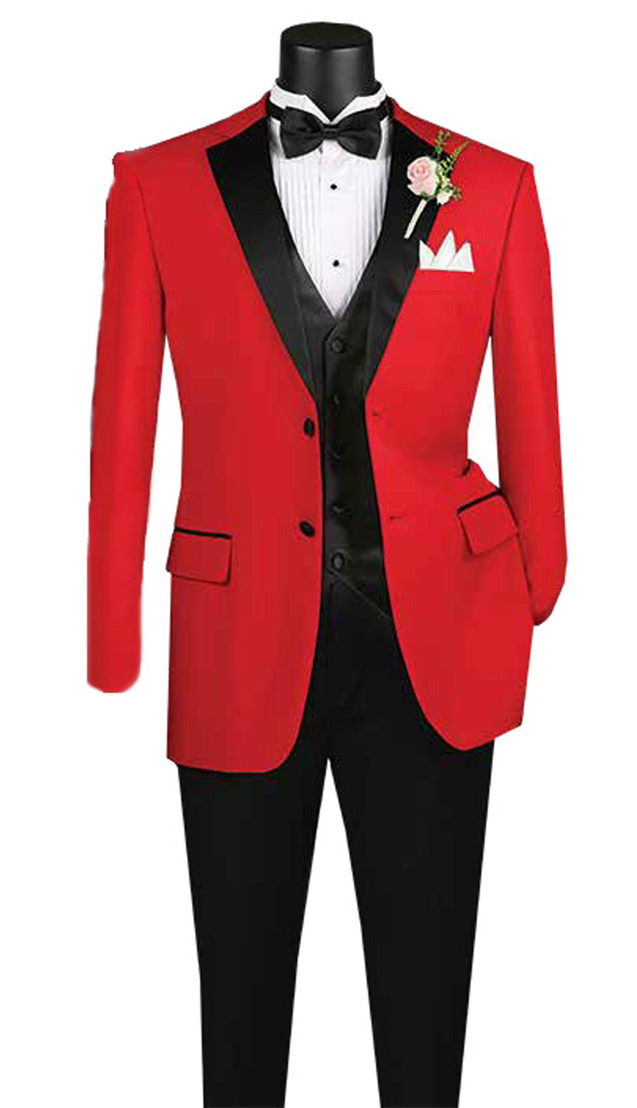 Vinci 4TV-1-RED Mens Tuxedo