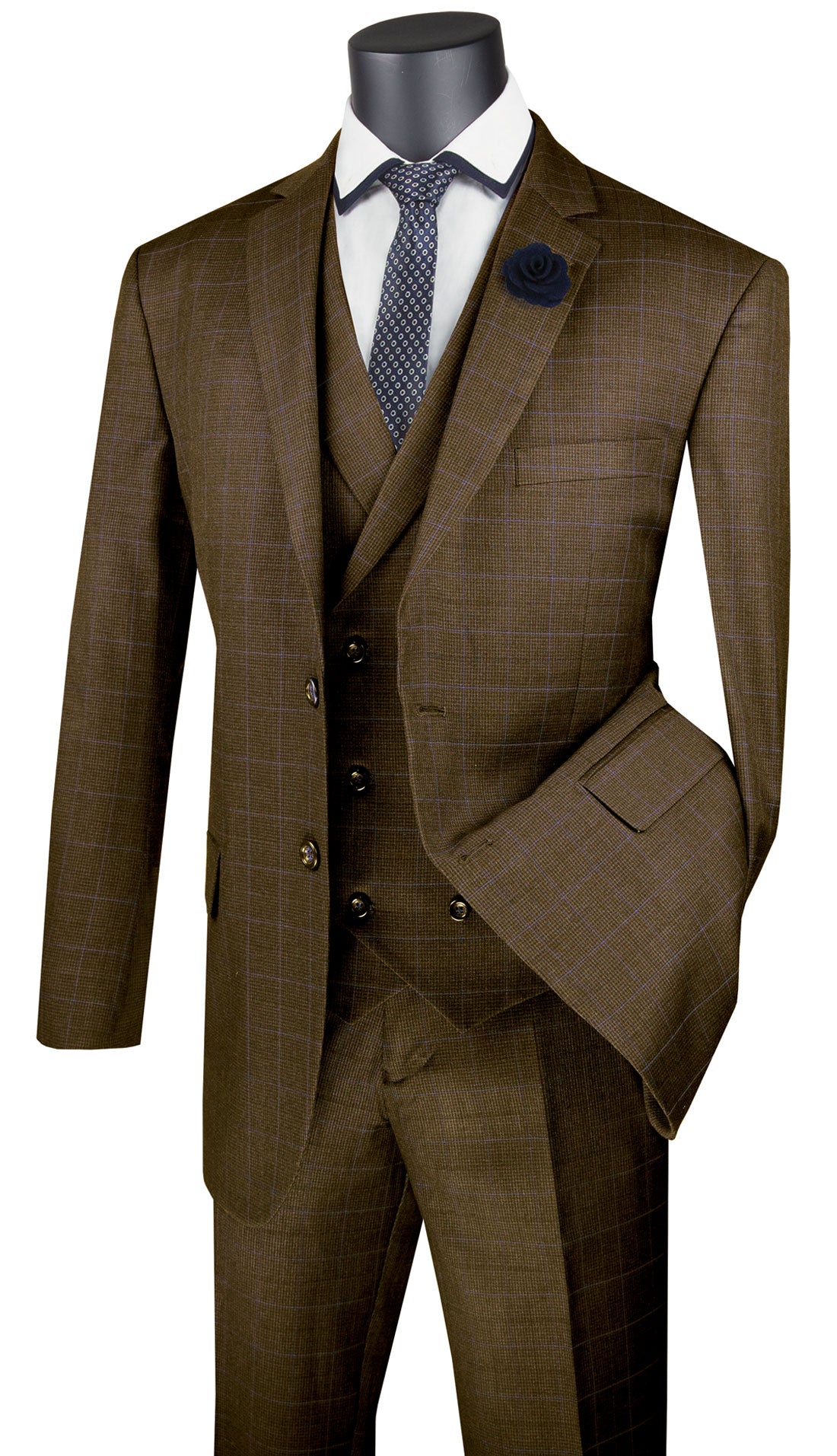 Vinci V2RW-13-TAU Mens Suit