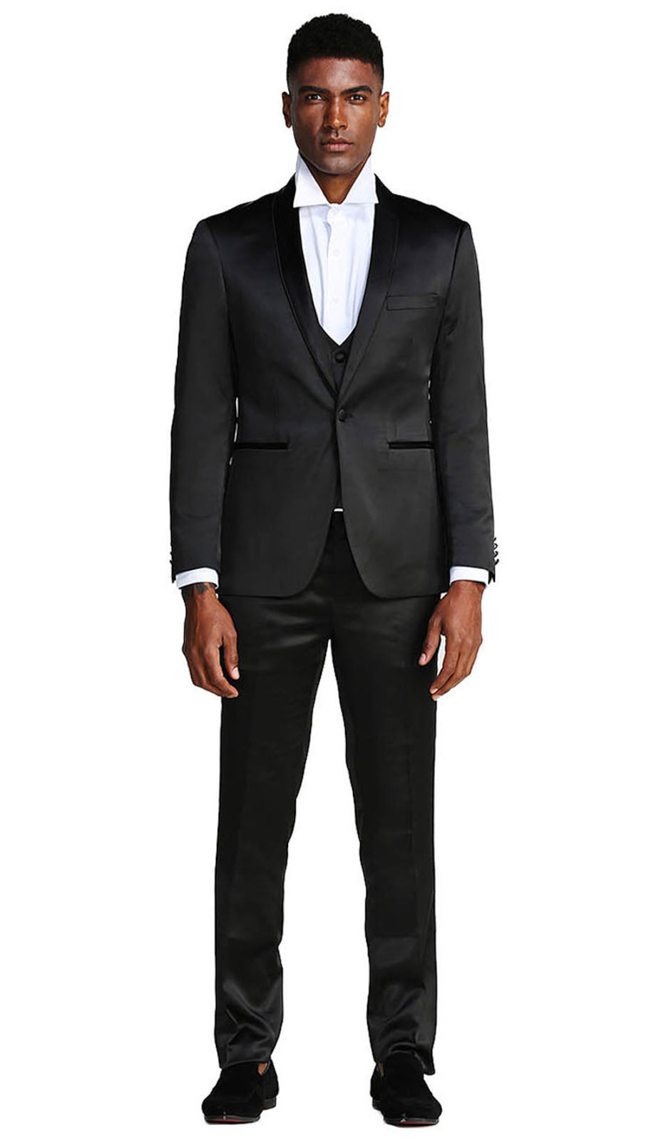 Tazzio M288SK-1-BLK Mens Suit