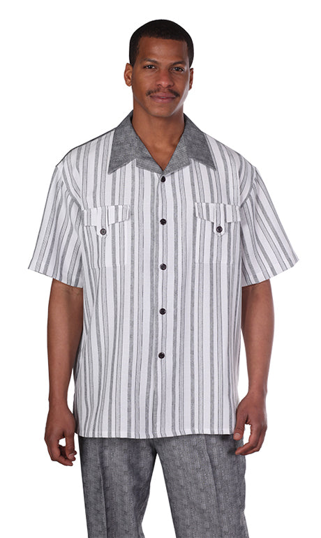 Fortino Landi 2956-BLK Mens Walking Suit