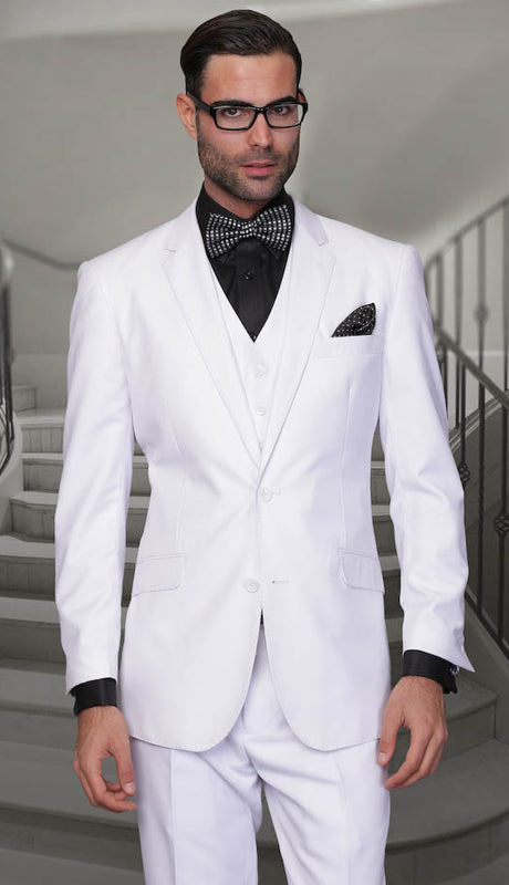 Statement STZV-100 WHT Mens Suit