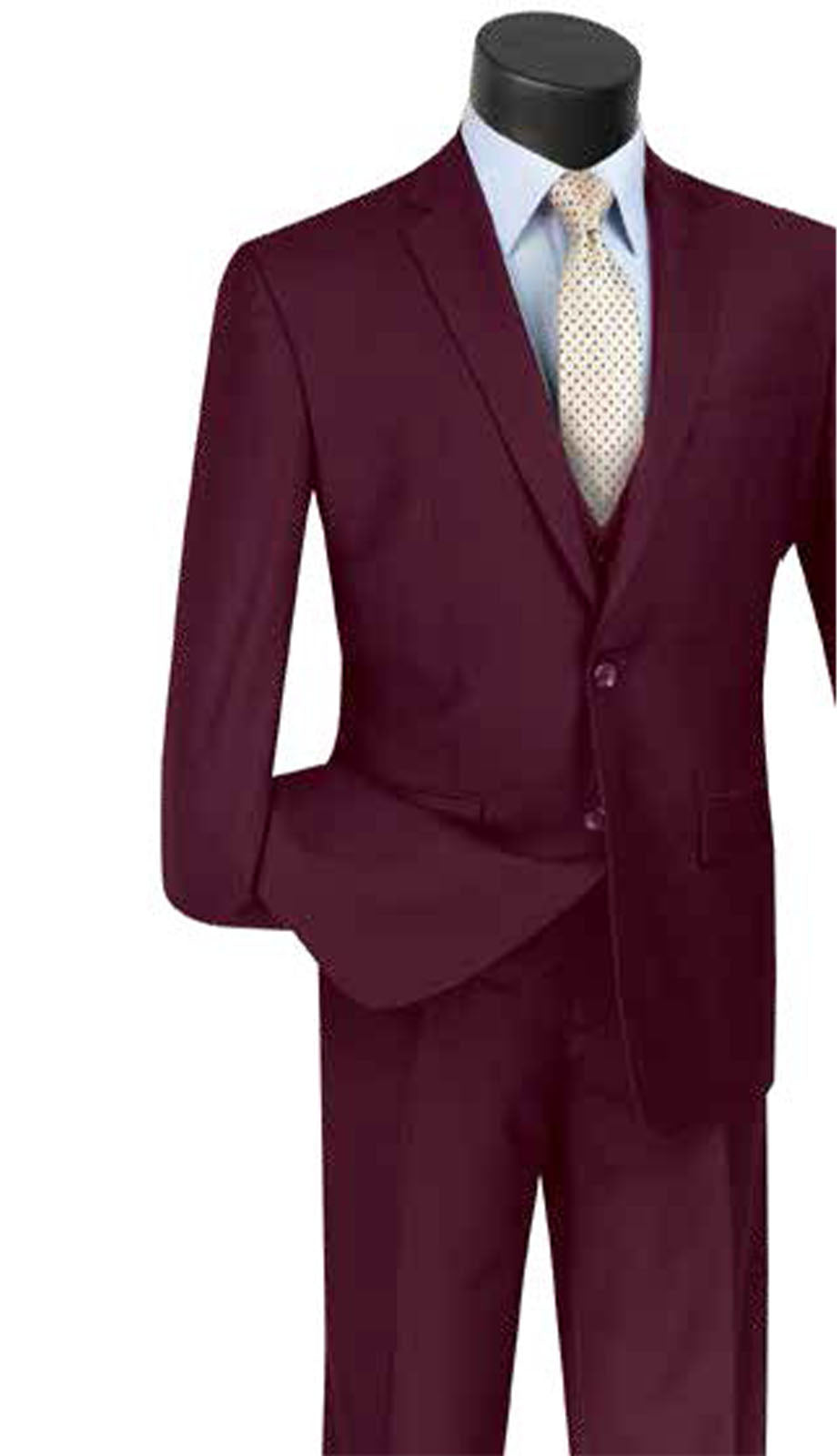 Vinci SV2900-BUR Mens Suit
