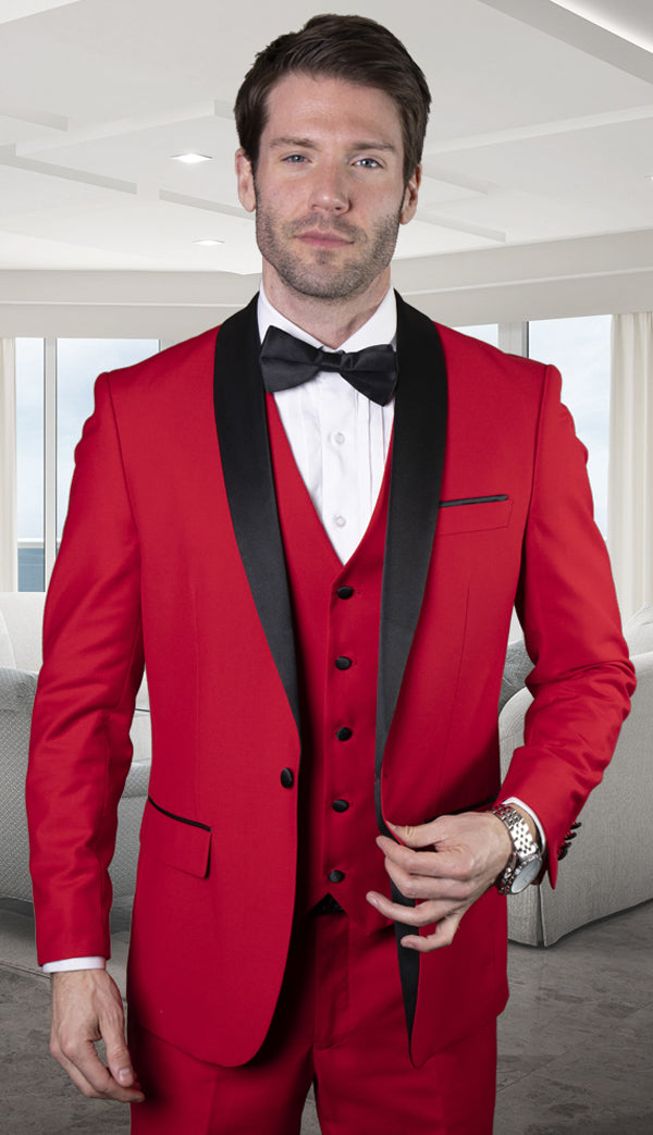 Statement TUX-SH-RE Mens Suit