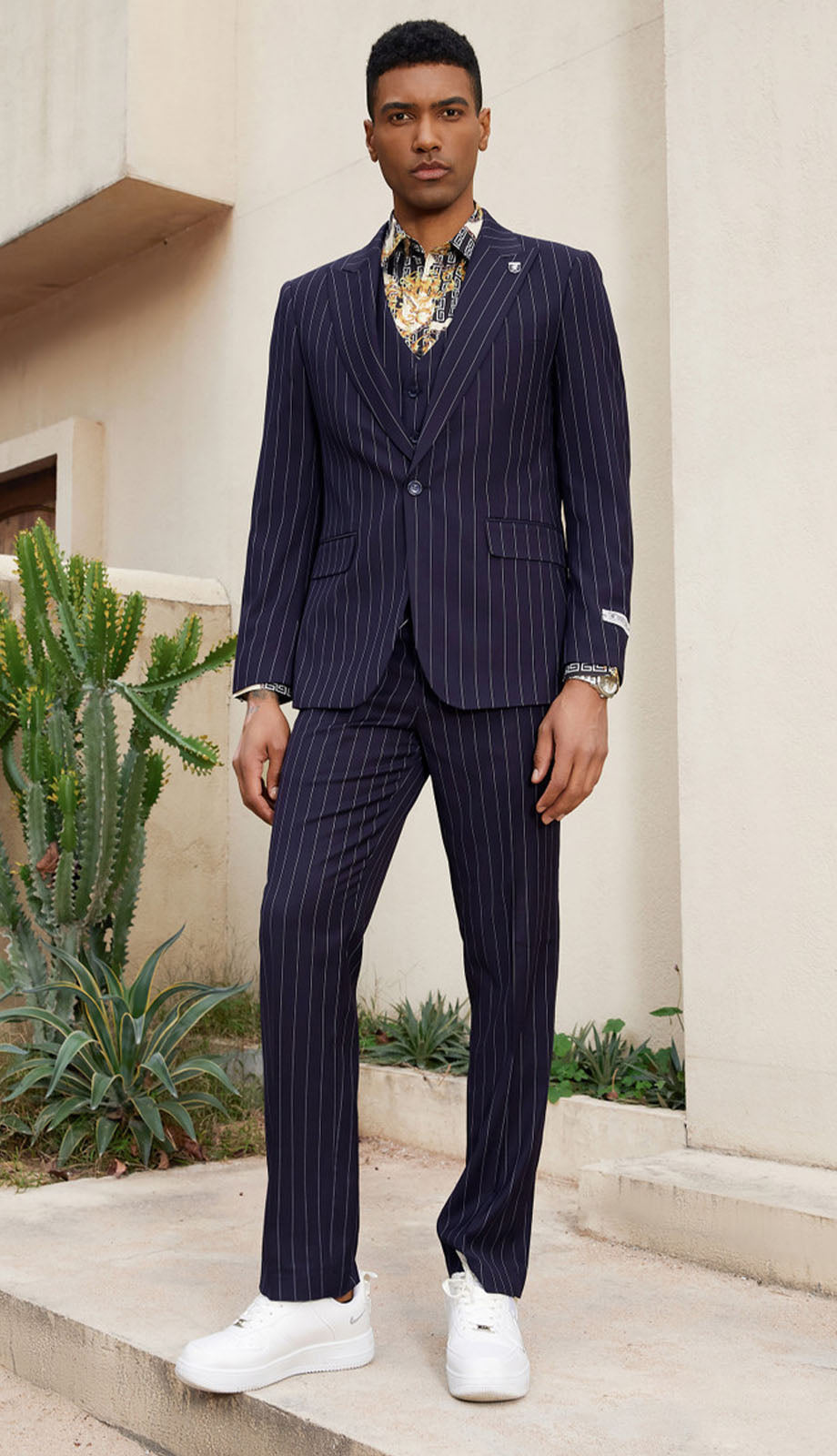 Stacy Adams SM147H1-PUR Mens Suit