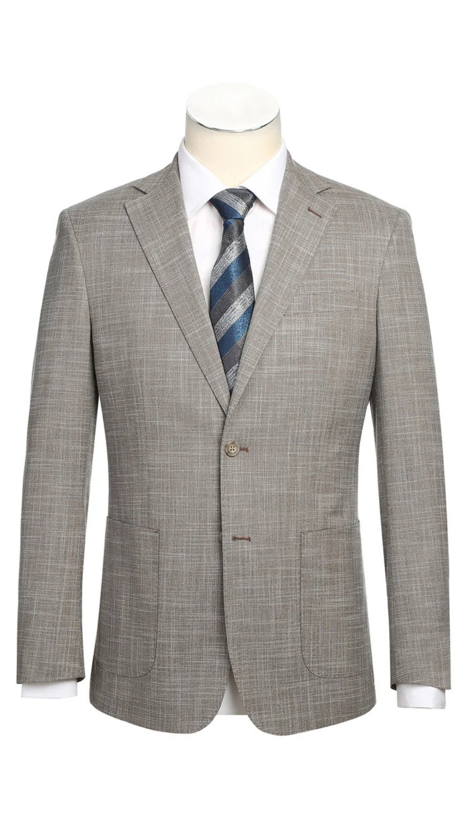 English Laundry Mens Suit 22-18-652EL-BRN ( Check Suit )