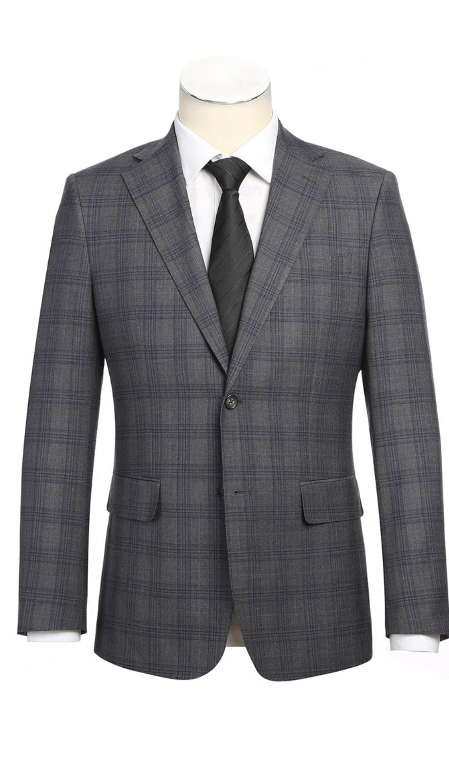 English Laundry Mens Suit 22-57-500EL-GRY ( Check Suit )