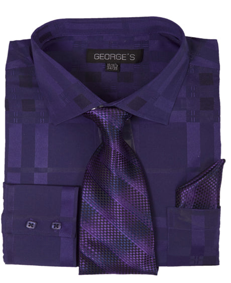 Fortino Landi AH623-PUR Mens Shirt
